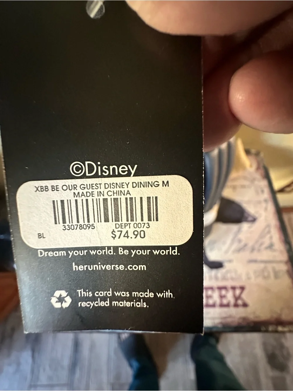 Navy Blue Disney Beauty & the Beast Lumière Backpack - Picture 9 of 14